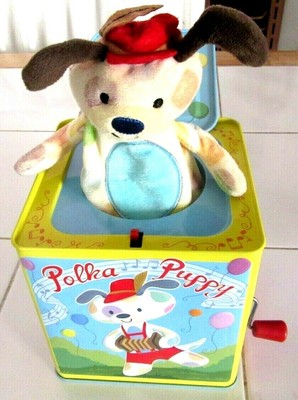 Schylling Polka Puppy Dancing Jack in the Box Toy 7445042067056 | eBay