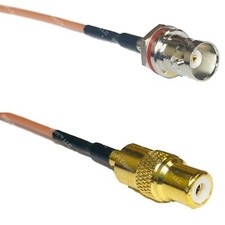 RG316 BNC FEMALE SM BULKHEAD to RCA FEMALE RF Cable Rapid-SHIP LOT