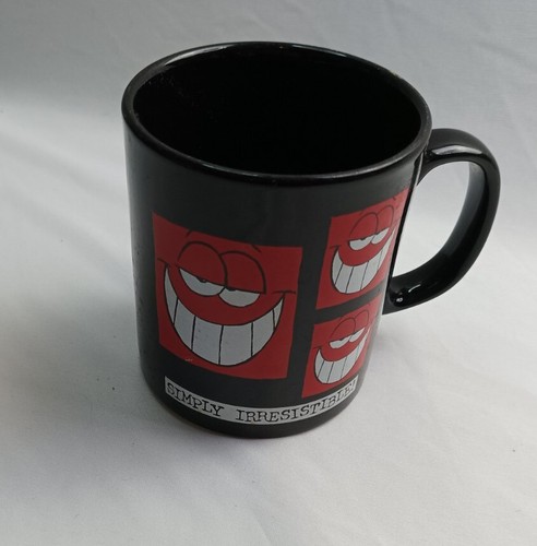 Simply Irresistible Black & Red Ceramic Mug Staffordshire Tableware Vintage - Picture 3 of 11