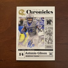 2020 Panini Chronicles Draft Picks Signatures Antonio Gibson #2 Rookie Auto RC