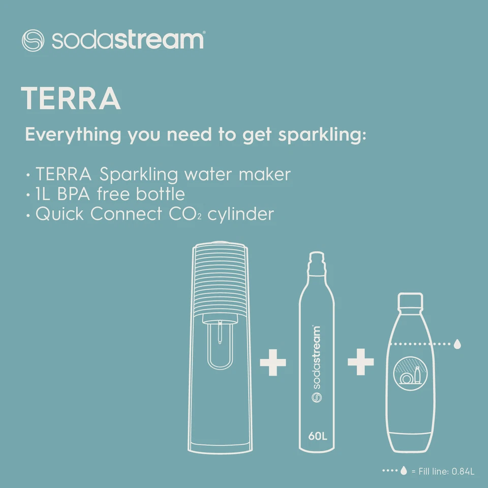 Sodastream Terra™ Sparkling Water Maker (including Pepsi Flavours & 3 bottles) - Image 4 of 4