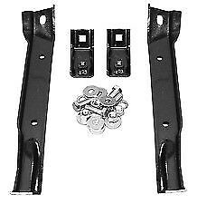 Keypart Front Bumper Support Brackets For 1967-1970 Chevy/GMC C10 2WD Truck – Pair, Black EDP Coated