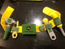 Ertl John Deere Kids TOMY Talking Toy Tool Belt with 4 tools. Does Work