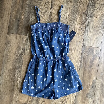 NWT Tommy Hilfiger Girls Pull-On Style Star Romper L Large 12 - 14 