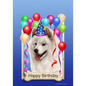 happy birthday samoyed