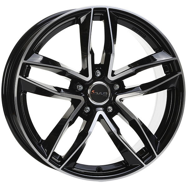 ALLOY WHEEL AVUS AF16 FOR AUDI 9x20 5x112 BLACK POLISHED 9BO