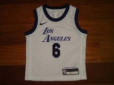 LeBron James Preschool 4-7 Nike Los Angeles Lakers White City Edition Jersey
