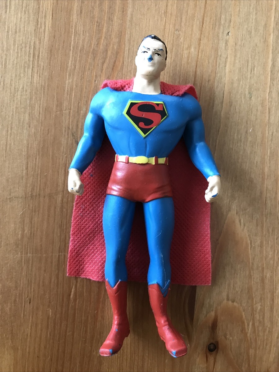 Vintage Superman Figure TM & DC Comics S13 Rubber by NJ Vintage Superman Figure TM & DC Comics S13 Rubber by NJ