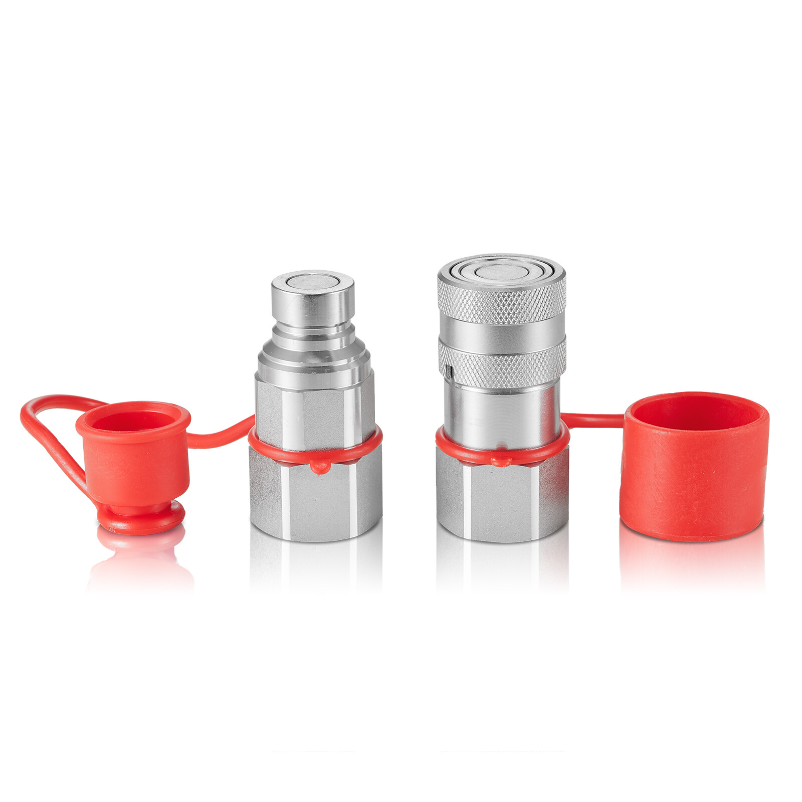 Coupleur hydraulique face plate 1/2 VEVOR 12,7 mm coupleurs pour mini-chargeur avec filetage SAE 3/4