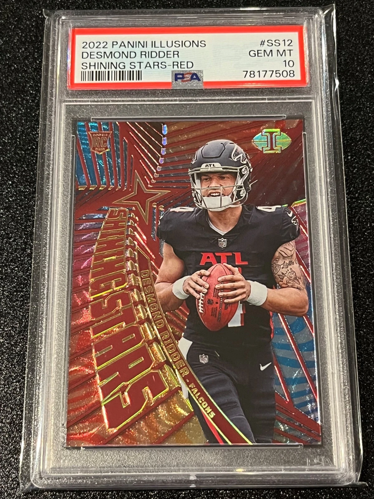 Desmond Ridder Panini Illusions Shining Stars #SS12 Red