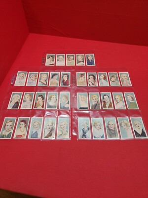 cigarette collectors 1930'S GODFREY PHILLIPS LTD CIGARETTE COLLECTORS CARD FILM FAVORITES LOT OF  35 !