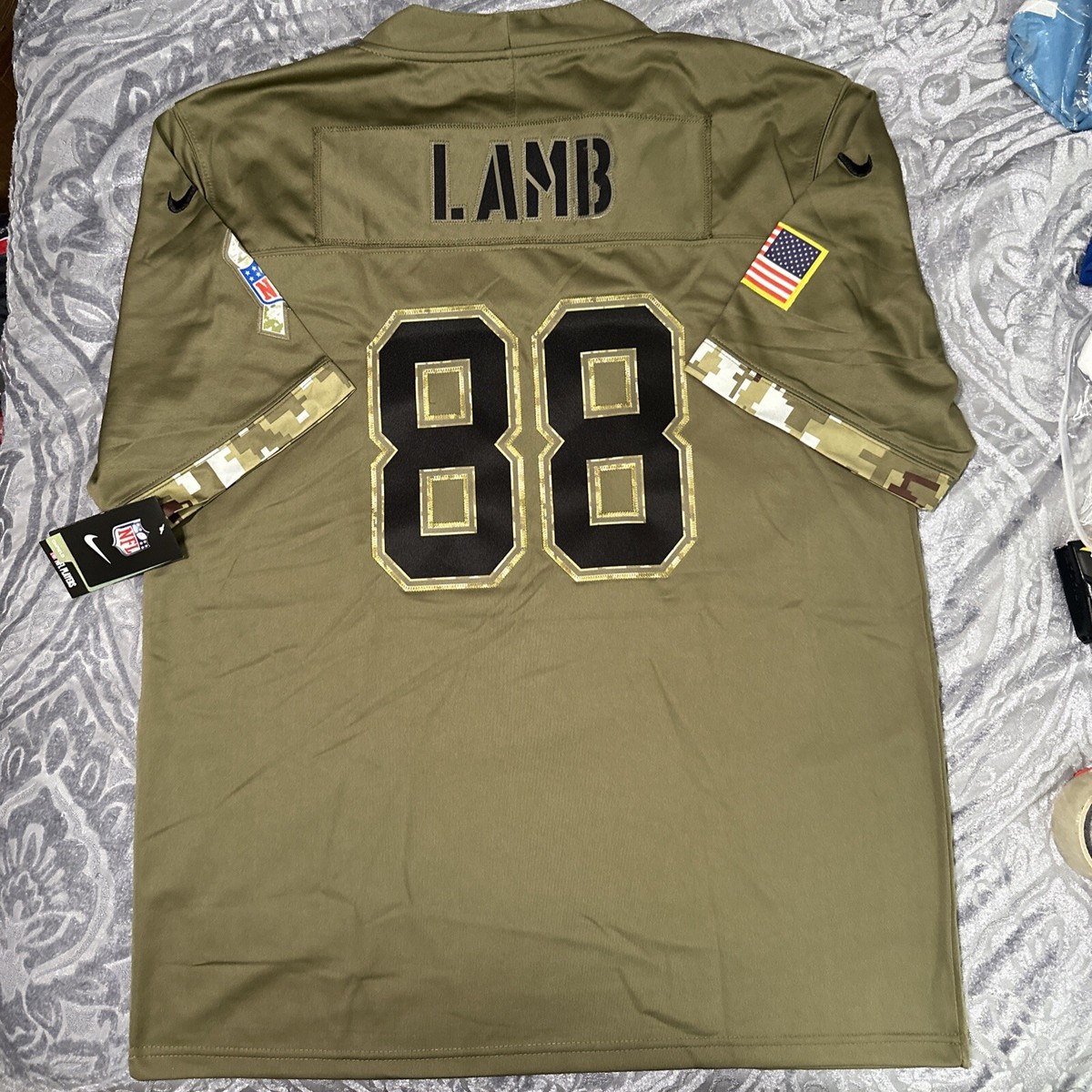 Ceedee Lamb Jersey Dallas Cowboys Salute To Service Large Mens