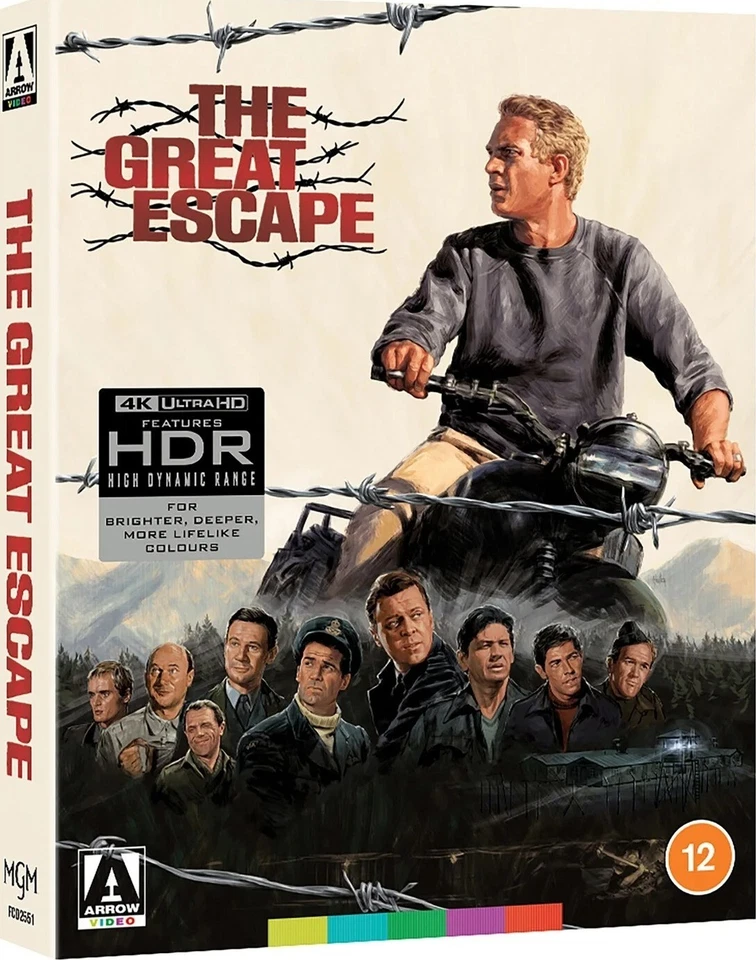 The Great Escape I & II 4K Limited Edition UHD Blu-ray UK [1963-1988] Arrow Slip - Imagem 3 de 4