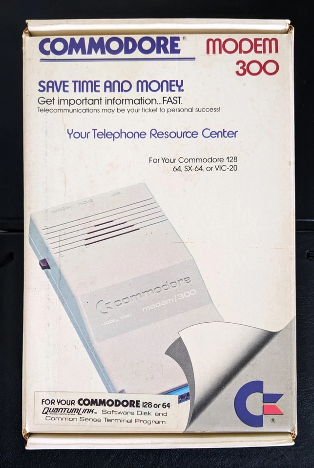1985 Vintage Commodore 1660 Modem / Baud 300 for 64/128 Computers, Free Shipping - Image 2 of 4