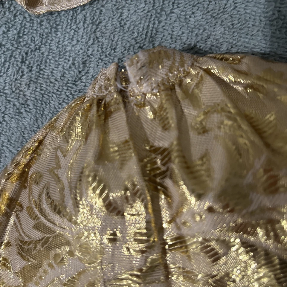 Винтажная 1995 Barbie Fashion Avenue юбка и куртка, золотой металлик - Изображение 4 из 4