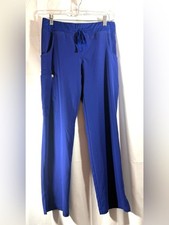 Figs Royal Blue Wide Leg Scrub Pants Size XS Petite