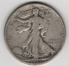 1935 S WALKING LIBERTY HALF DOLLAR 90% SILVER SAN FRANCISCO .50¢ UNITED STATES