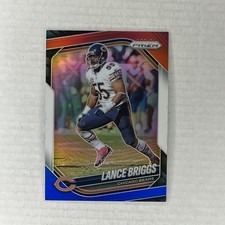 2025 Panini Prizm - Lance Briggs Red White & Blue Prizm #257 Chicago Bears