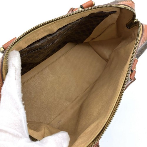 Celine Handtasche Beuteltasche Handtasche Macadam PVC Leder dunkelbraun echt - Bild 24 von 24