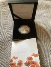 The Remembrance Day 2021 Royal Mint Silver Proof UK £5 Pounds Coin 37118