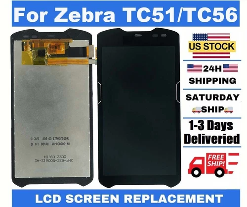 LCD Module with Touch Screen Digitizer For Zebra TC51 TC510K TC56 TM050JDHG33