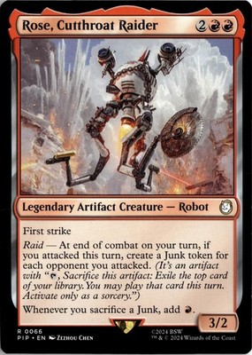 Rose, Cutthroat Raider 66 Rare Universes Beyond: Fallout Magic: The Gathering NM