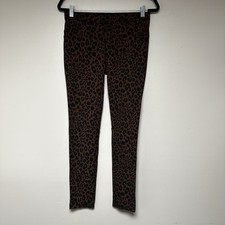 Sanctuary Leopard Print Skinny Pants Brown Women  s Size M Trendy Chic