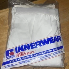 Vintage New Old Stock Russell Athletic Mens Size 44 Thermax Innerwear Long John