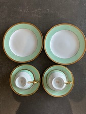 Set piatti da dessert Okura Art China Green Cup Saucer