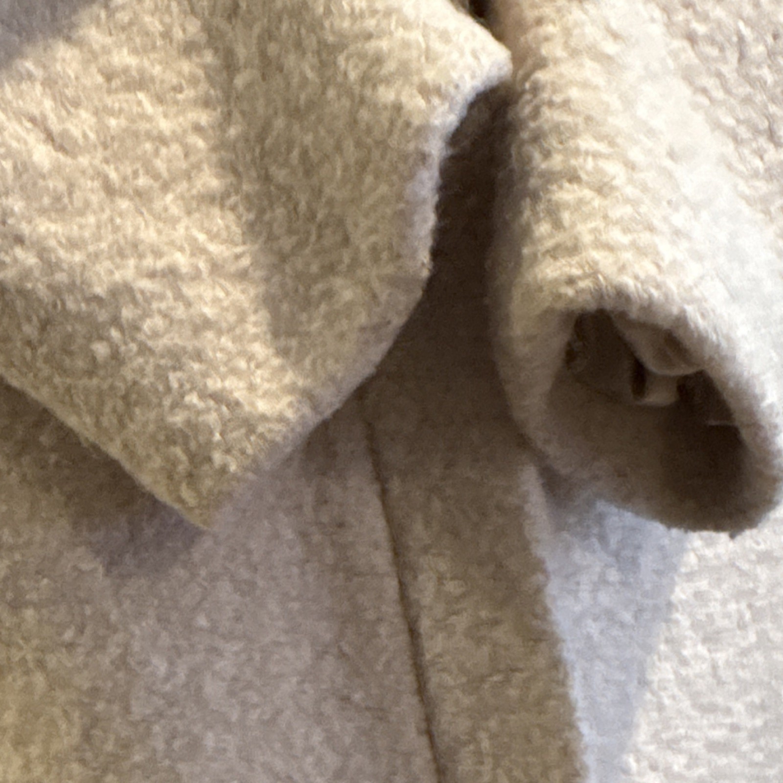 LOFT Beige Overcoat Collared Pockets Button Zip M… - image 6