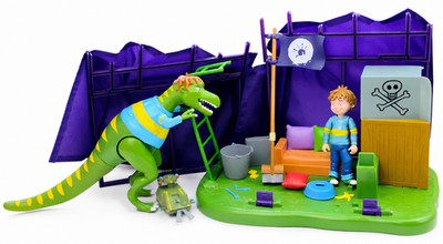 Horrid Henry lila Hand Gang Fort Spielset funktionierend Dinosaurier brüllen