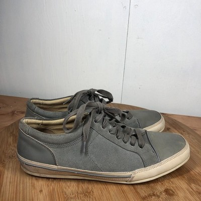 John Varvatos Shoes Mens 10 M Reed Sneakers Casual Gray Suede Leather