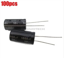 100pcs Electrolytic Capacitor 1000Uf 50V 105C 13X21MM New Ic yb hh
