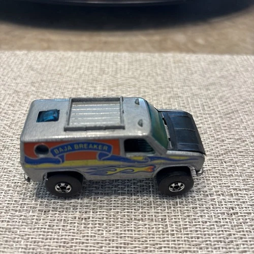 Vintage Hot Wheels Gray Baja Breaker Van Blackwall 1977 Hong Kong