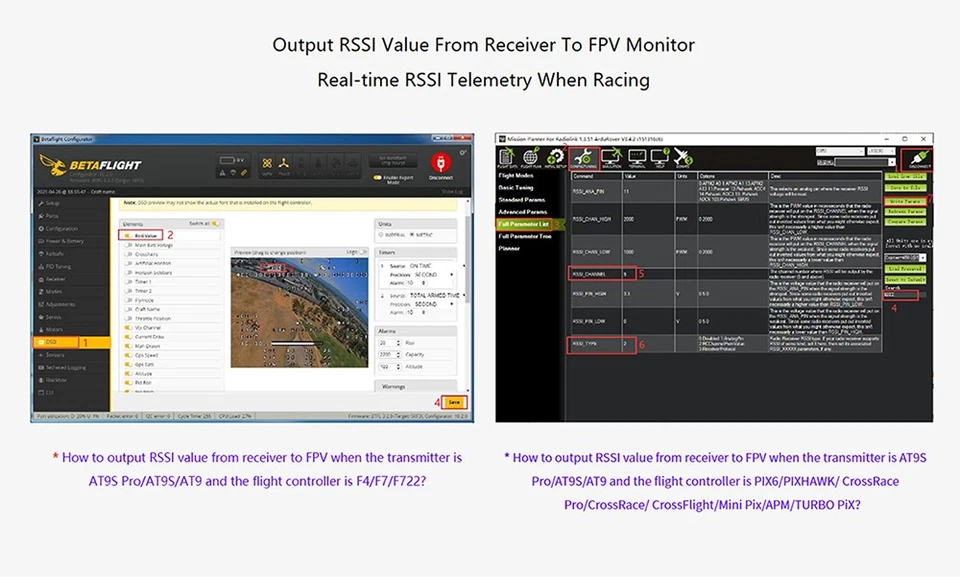 RadioLink RC-Empfänger R12DS R12DSE R9DS R6DS für RC AT10II/AT10/AT9-Sender - Bild 4 von 4