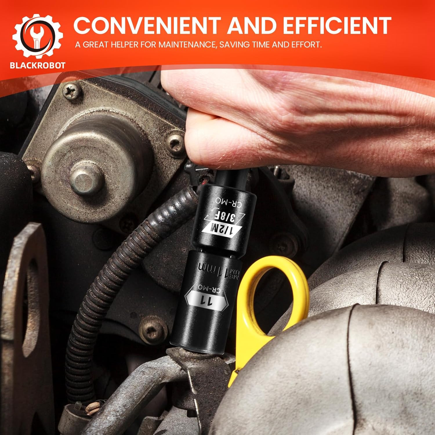 2PCS Impact Socket Adapter and Reducer Set, 3/8" to 1/2" & 1/2" to 3/8" Socket A