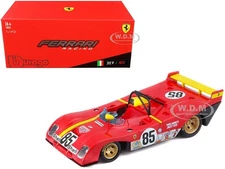 FERRARI 312P #85 "6H OF WATKINS GLEN" (1972) 1/43 DIECAST MODEL BY BBURAGO 36302