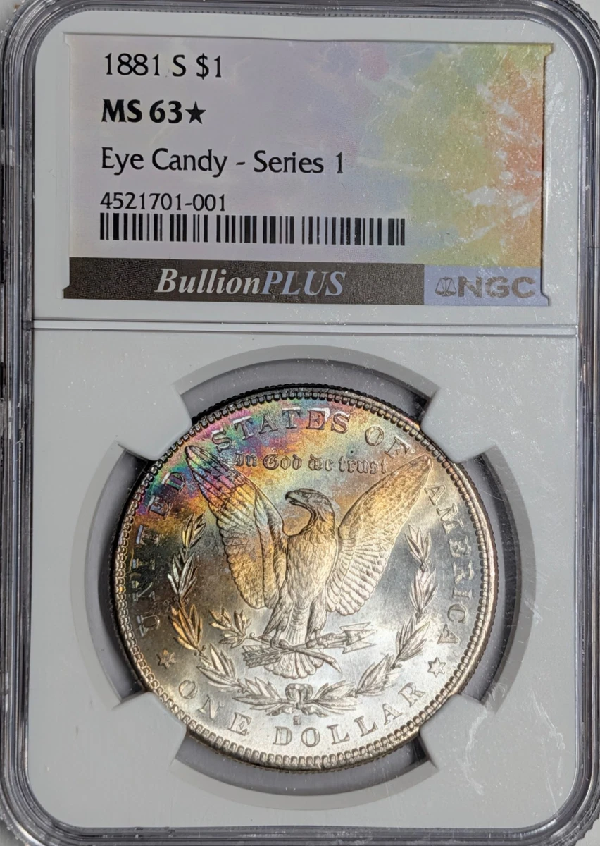 1881年 モルガン・ダラー $1 MS 63 MS 63 Graded 1881 Year Morgan US Dollars (1878-1921) for sale | eBay