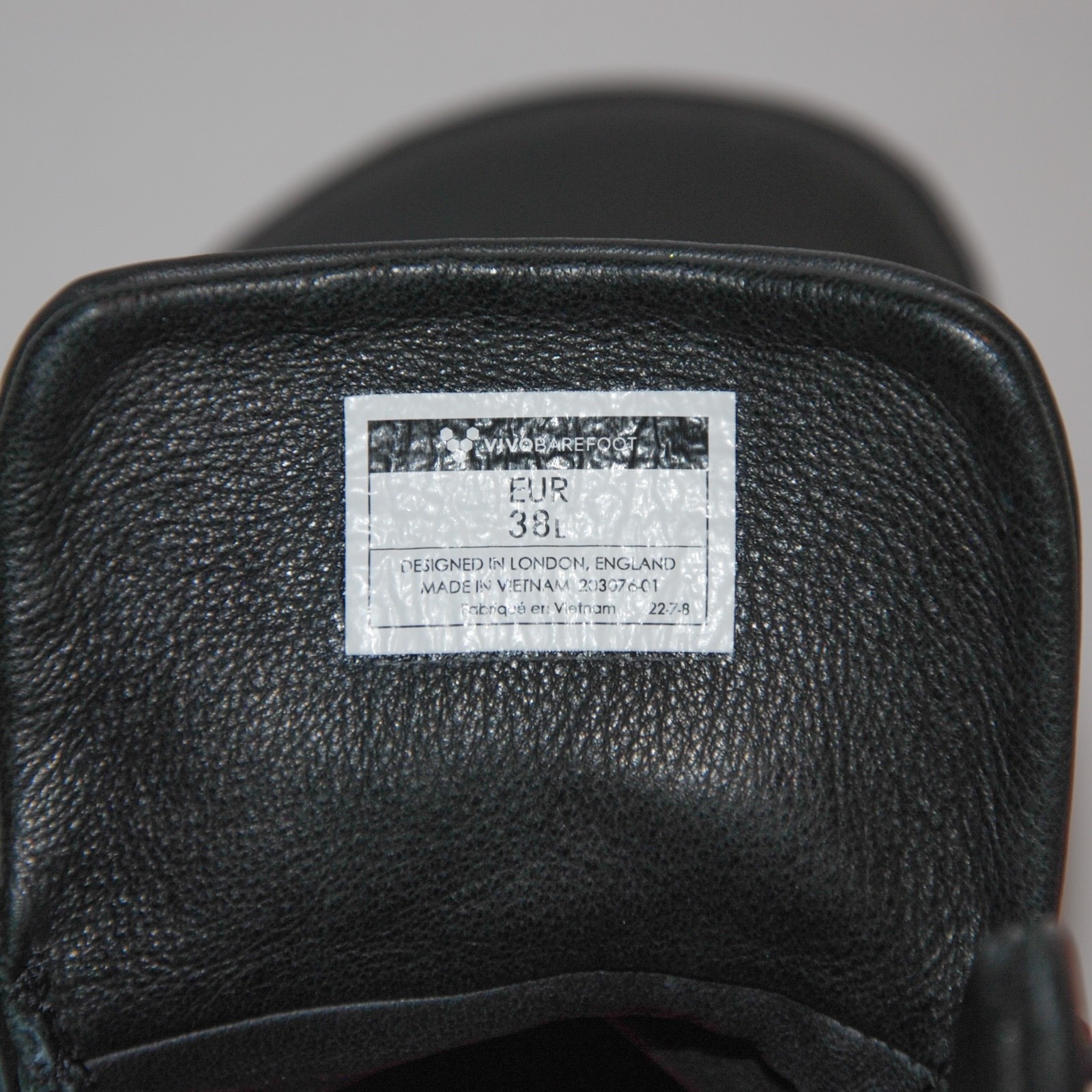 Vivobarefoot Women's sz 38 Black Lace Up Minimalist Bareboot Boots Gobi Scott Hi image 9