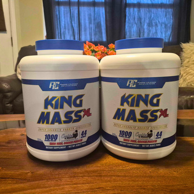 2 Pack, 6lb. Mass Gainer Protein Powder NEW Cookies & Cream Flavor (12lbs Total)