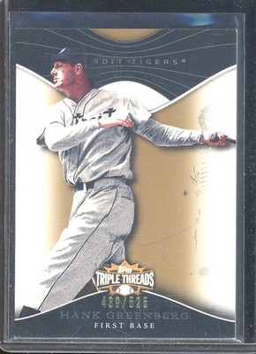 Hank Greenberg 2009 Topps Triple Threads Sepia #84 (439/525)