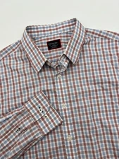 UNTUCKit Mixon Shirt Men’s L Slim Fit Wrinkle Free Check Button Up Long Sleeve