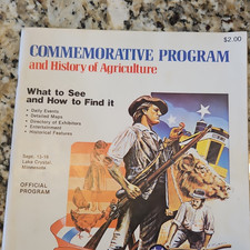 Commemorative Program History of Agriculture Lake Crystal Minnesota