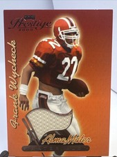 FRANK WYCHECK JERSEY Card 2000 Playoff Prestige ALMA MATER Relic MARYLAND TITANS