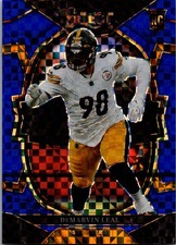 2022 Panini Select Football DeMarvin Leal #66 Blue Prizm (Concourse) 007/199