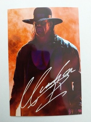 WWE Undertaker FOTO VOM AUTOGRAMM  WWE