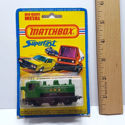 Vintage Lesney Matchbox Superfast #47 Pannier Locomotive w/ Common Black Base