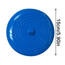 Round Silicone Sink Plug Diameter 15Cm Large Floor Drain Cover Plug (Gray)