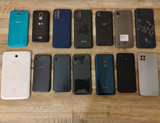Lot of 14 Smartphones Samsung Motorola Nokia LG BLU Verizon For Parts Repair