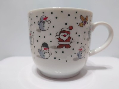 Mug Santa Claus & Snowman 9x8cm/3.54x3.14'' Kato Kogei Collaboration Kato Kogei